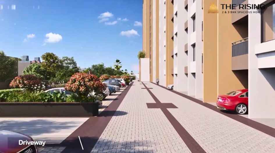 The-Rising-Saniket-Amenities-Driveway