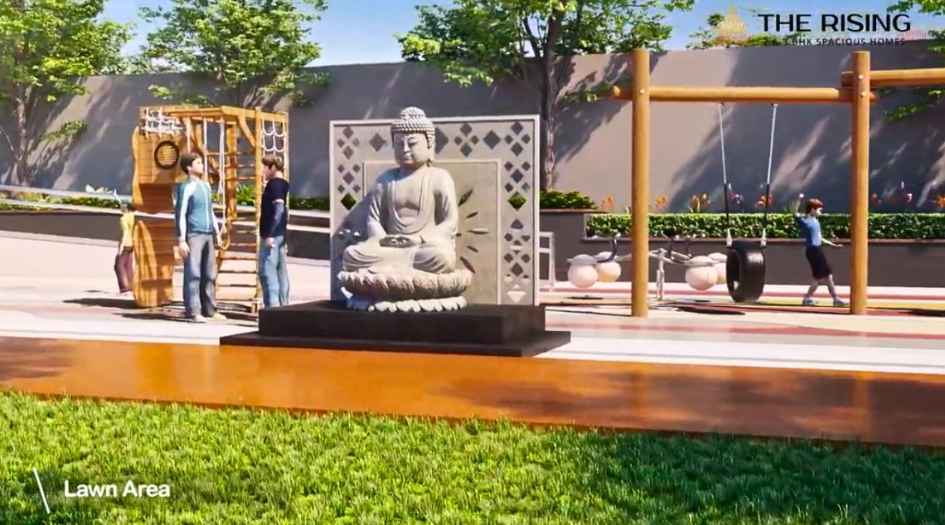 The-Rising-Saniket-Amenities-Lawn-Area