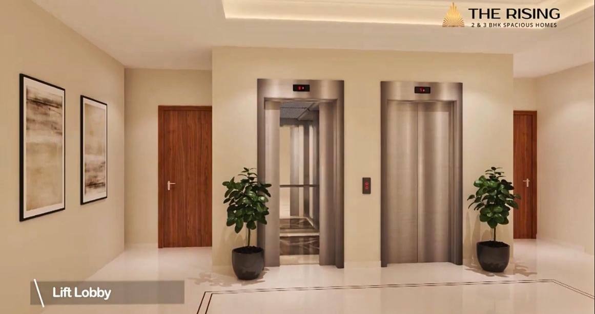 The-Rising-Saniket-Amenities-Lift-Lobby-Ravet-Pune